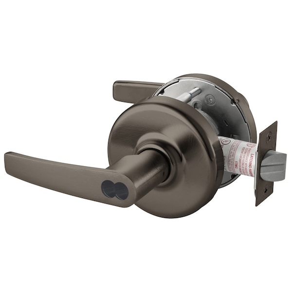 Grade 1 Storeroom/Closet Cylindrical Lock, Armstrong Lever, LFIC 6-Pin Less Core, Oil-Rubbed Bronze
